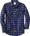 Dubinik Flannel Shirt for Men Long Sleeve Plaid - Cozy (Style QD2X)