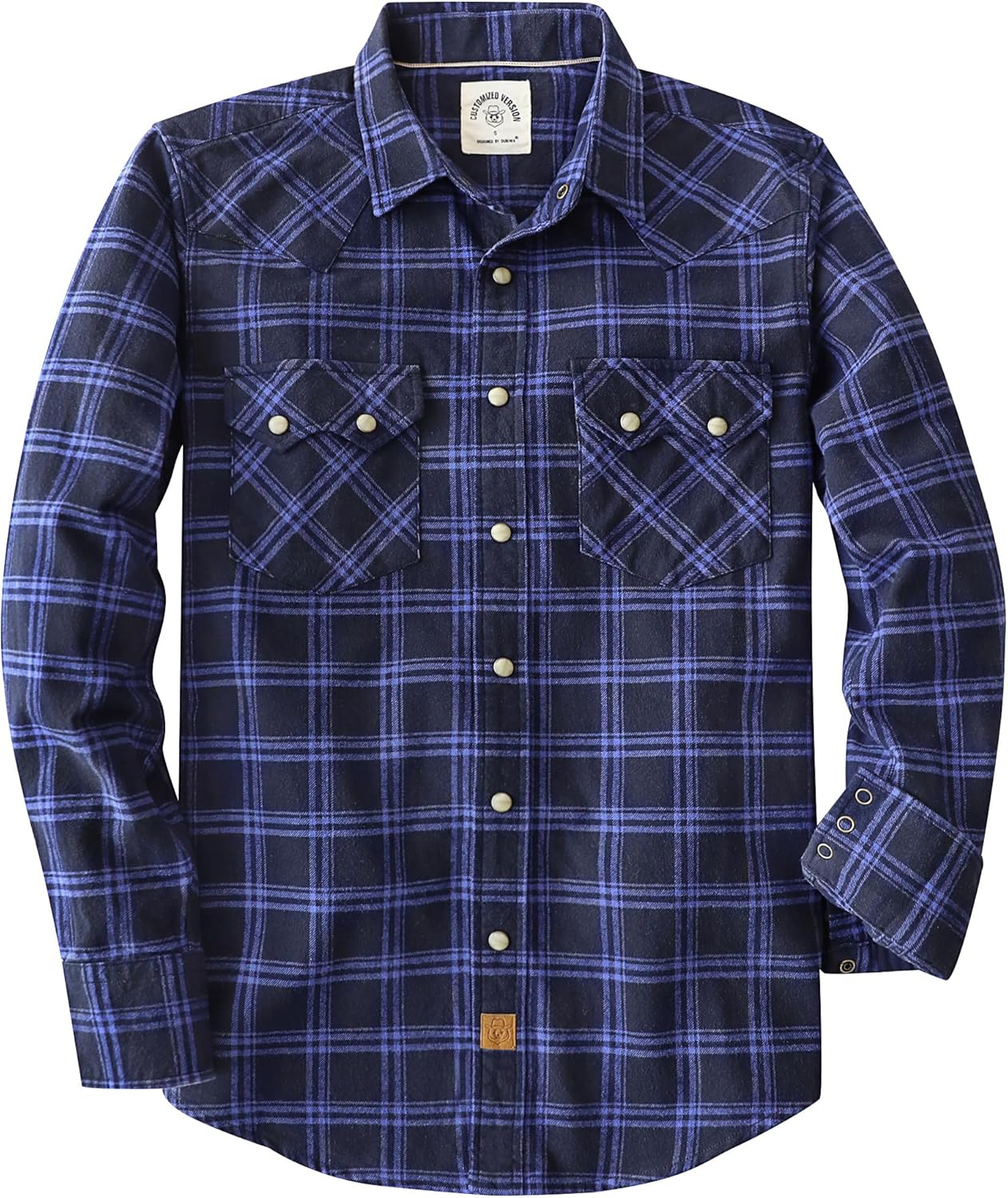 Dubinik Flannel Shirt for Men: Cozy Long Sleeve Plaid Style