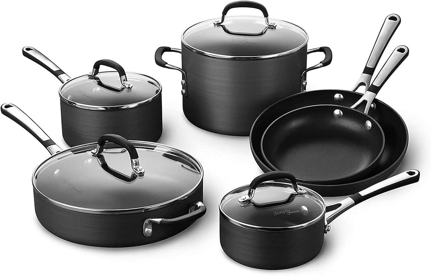 Calphalon 10-Piece Non-Stick Cookware Set - Even Heating