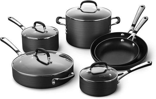 Calphalon 10-Piece Non-Stick Cookware Set - Even Heating