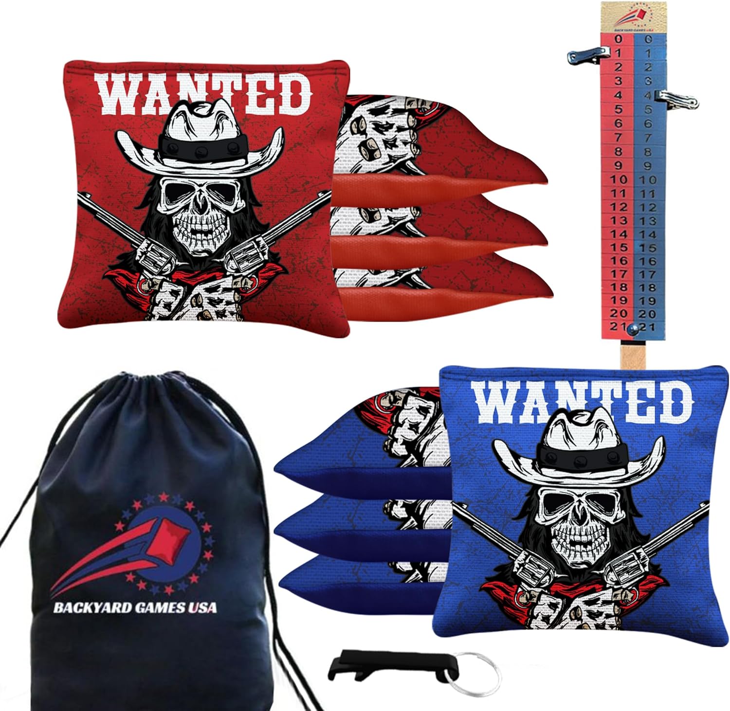 Pro Cornhole Bags Set of 8 for Tournament Play - USA Made