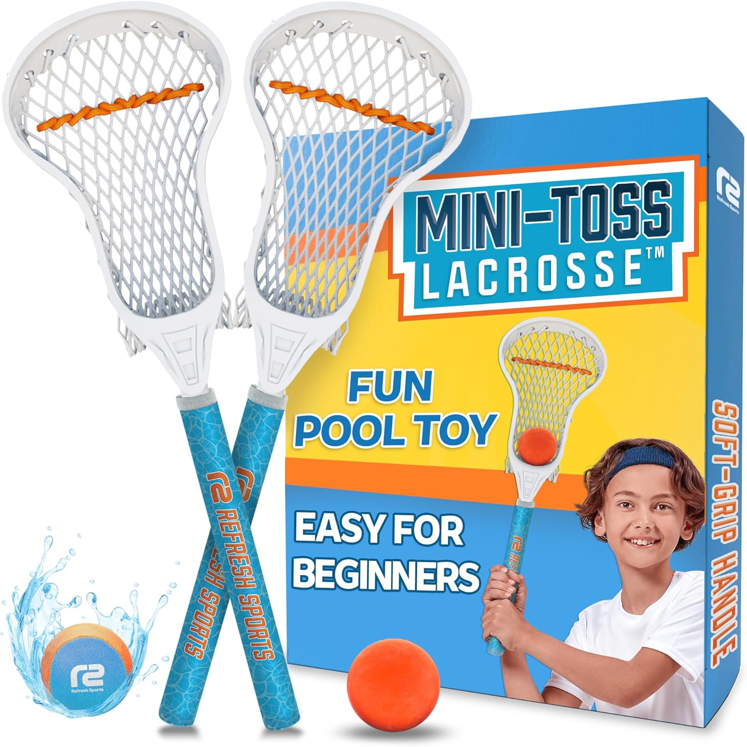 Mini Toss Lacrosse Set for Pool, Beach, and Backyard Fun
