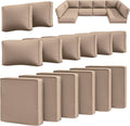 14 Pcs Outdoor Cushion Slipcovers Replacement Waterproof with Zipper