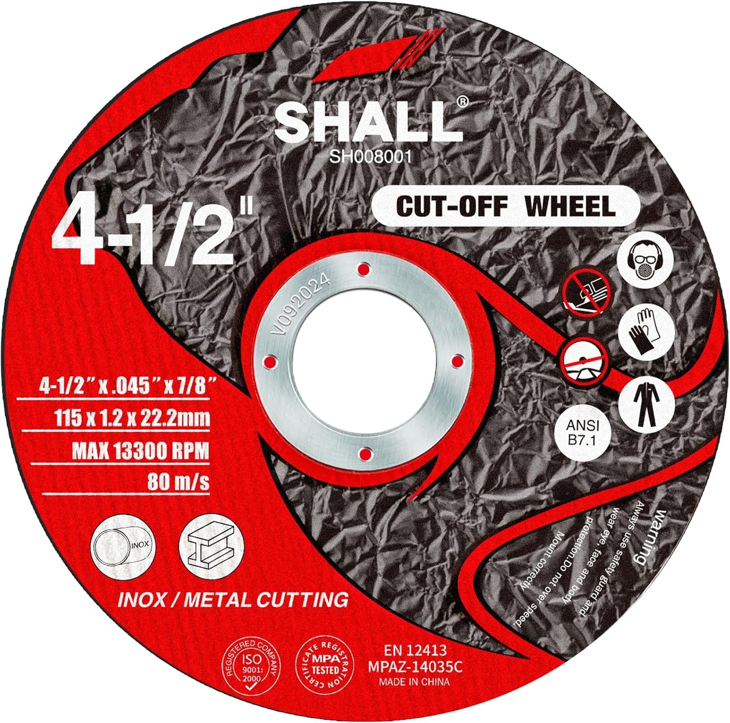 Fast-Cut 4.5 Metal Cutting Wheels - 25-Pack
