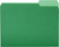 File Folders Letter Size 1/3 Cut Tab Bright Green - Organized Filing