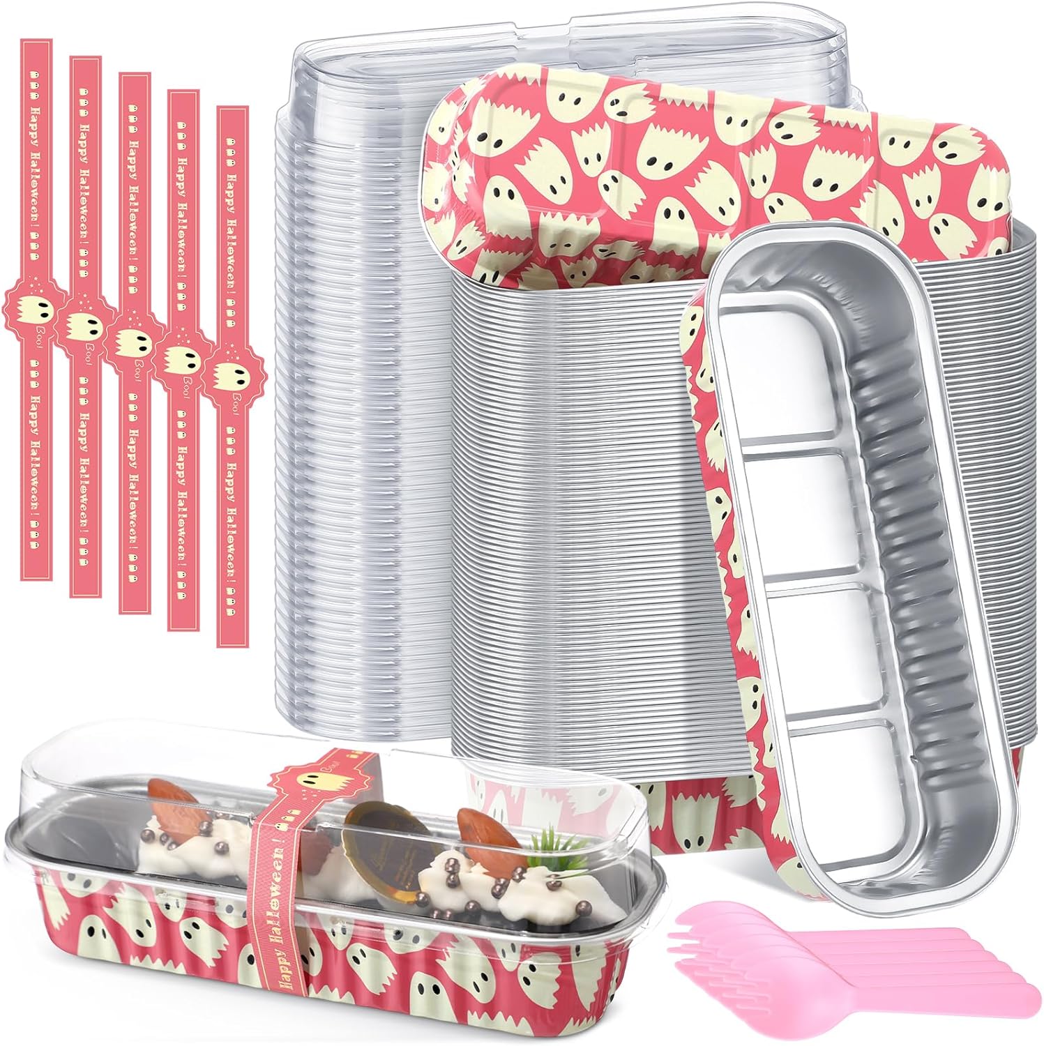 Tioncy Mini Loaf Pans Set for Halloween Baking and Parties