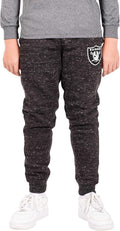 Ultra Game Boys' NFL Black Snow Fleece Jogger Sweatpants (Style RLM8)