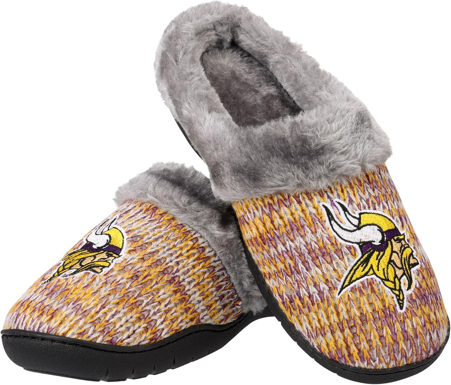 FOCO Womens NFL Team Logo Peak Slide Slippers for Comfort