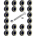4 Inch Polyurethane Shopping Cart Wheels by SY America - 20 Pack