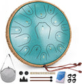 Steel Tongue Drum 14 Inch 15 Notes for Music and Meditation