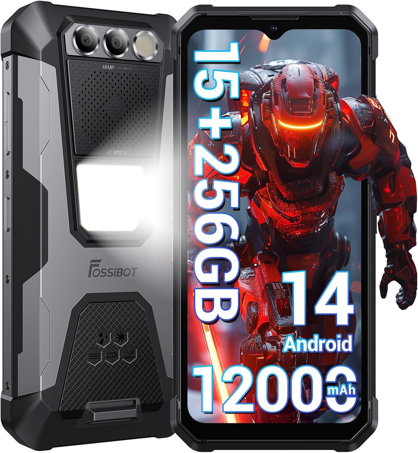FOSSiBOT F106Pro Rugged Smartphone with 12000mAh Battery