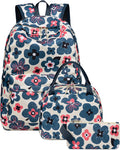 Bluboon Teen Girls School Backpack Set with Lunch Box & Pencil Case