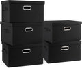 Medium 15ft 21 Quart Collapsible Stackable Storage Bins with Lids - 5
