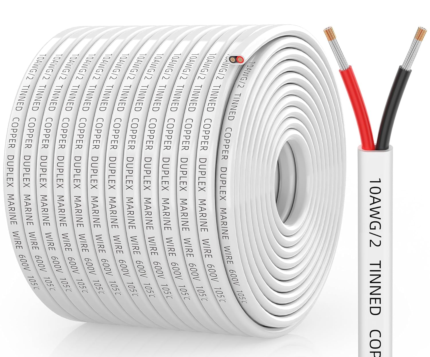 10 Gauge Marine Wire for Boats, RVs, and Solar Applications