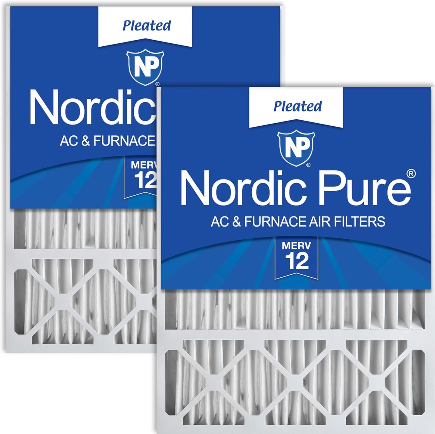 Nordic Pure 16x25x5 MERV 12 Air Filters for Honeywell Units