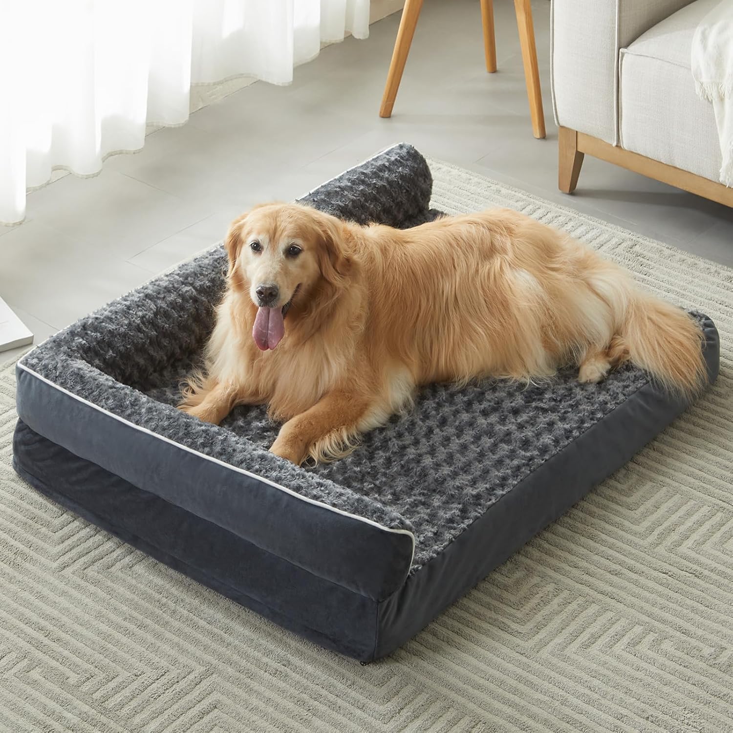 Orthopedic Dog Bed for Large Dogs - Waterproof & Comfortable