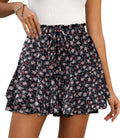 LOMMOJ Women's Summer Casual Chiffon Skorts for Comfort