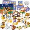 Nativity Building Blocks Advent Calendar 2025 - 24-Day Nativity Set