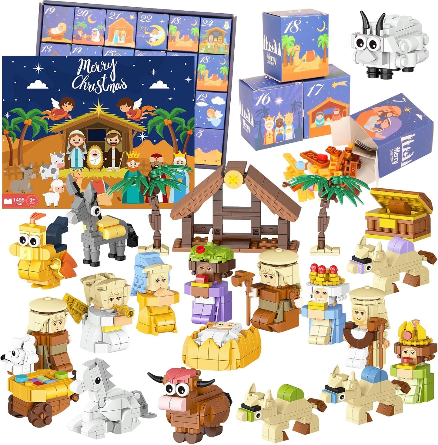 Nativity Building Blocks Advent Calendar 2025 for All Ages