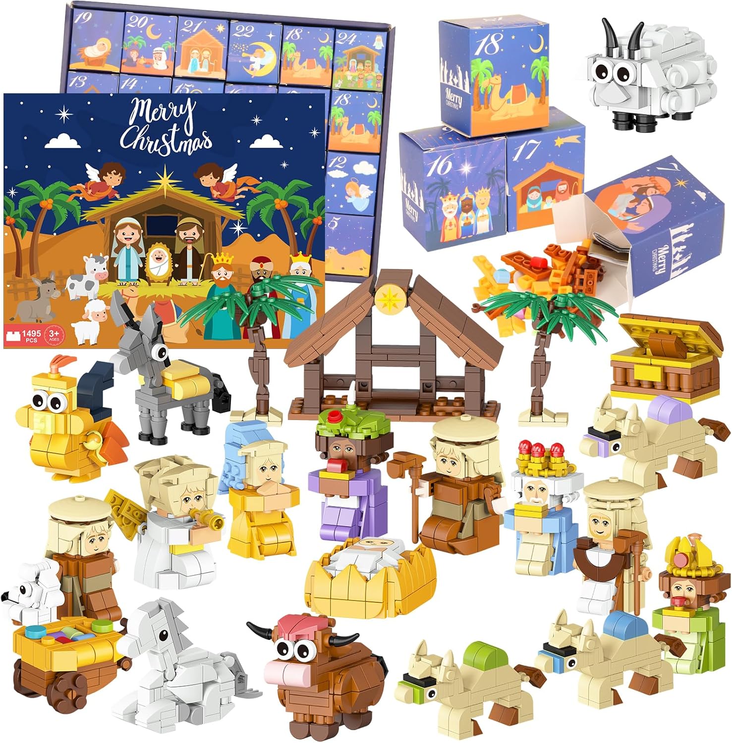 Nativity Building Blocks Advent Calendar 2025 for All Ages