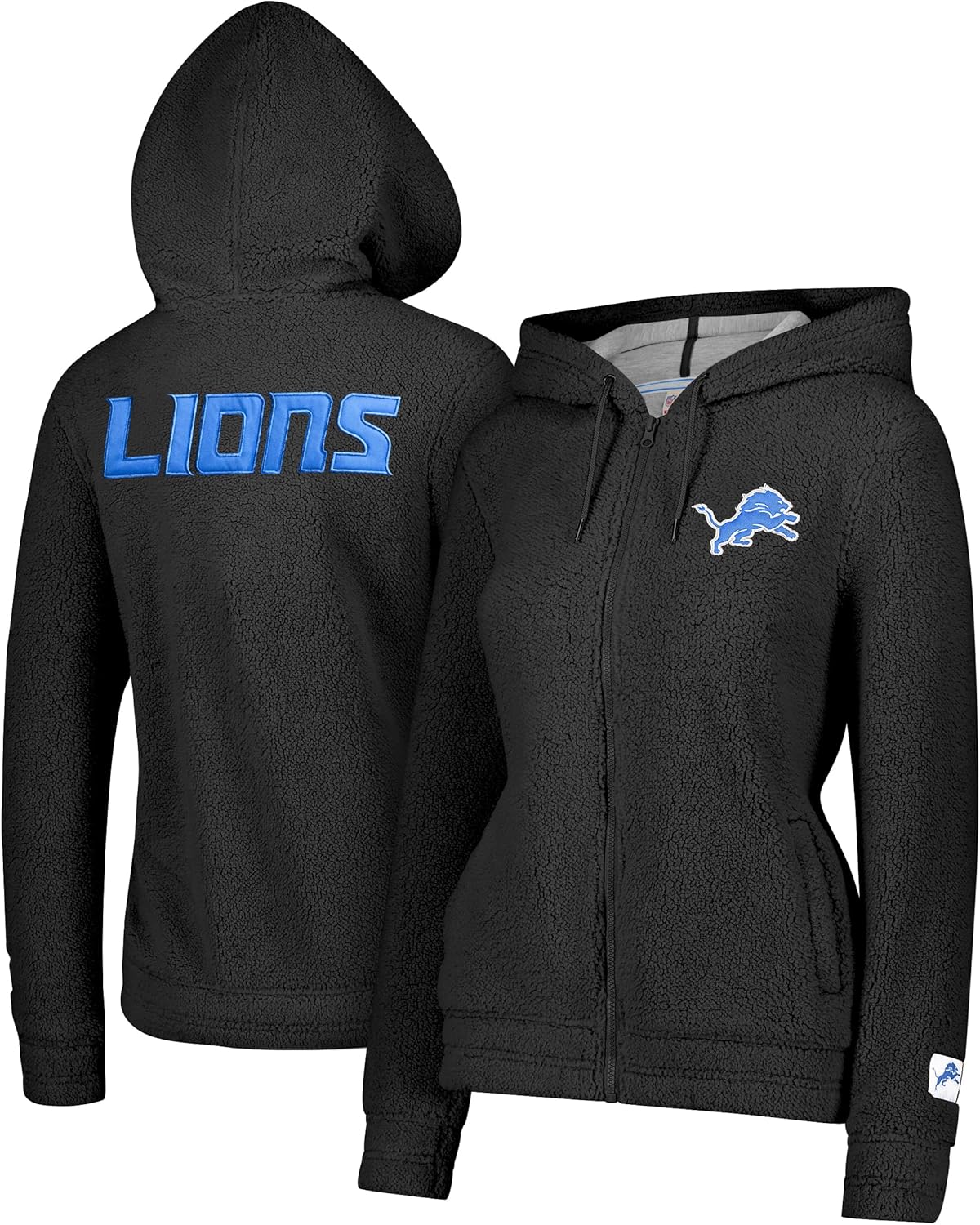 Ultra Game Women's NFL Super Soft Sherpa Full Zip Hoodie