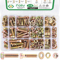 FOLIV 318pcs Grade 8 Nuts and Bolts Assortment Kit - Heavy Duty Repair