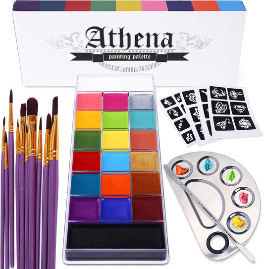 UCANBE Athena Face Body Paint Set for Halloween and Parties