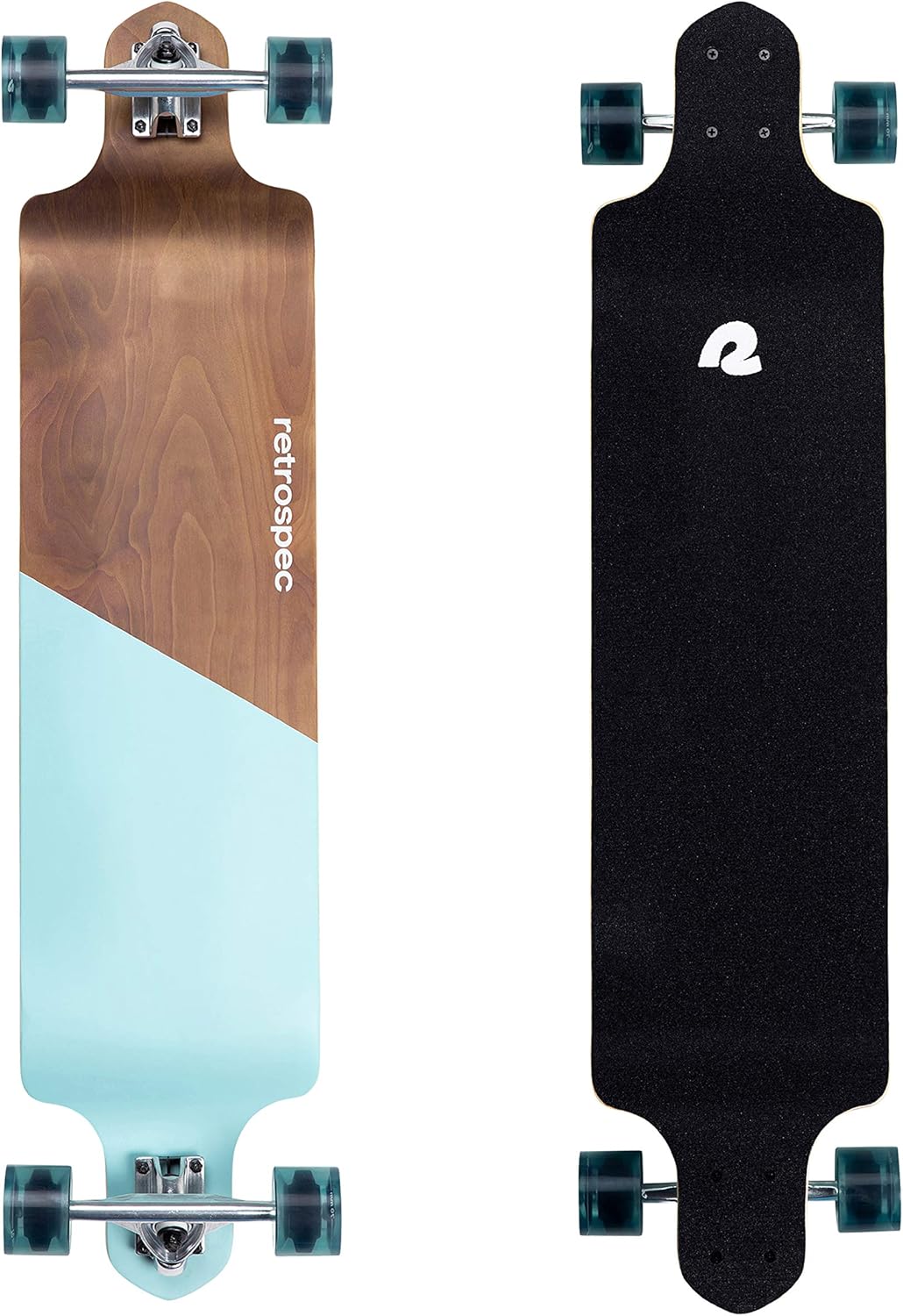 Retrospec Tidal Drop Down Longboard - 41in Wide Deck for Stability