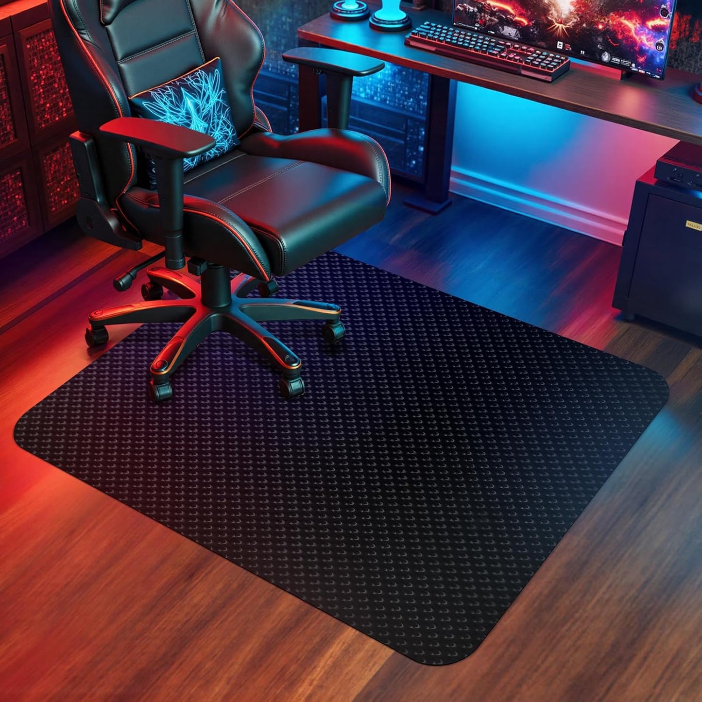 Vicwe Gaming Chair Mat for Hard Floor, 48in x 36in Protector