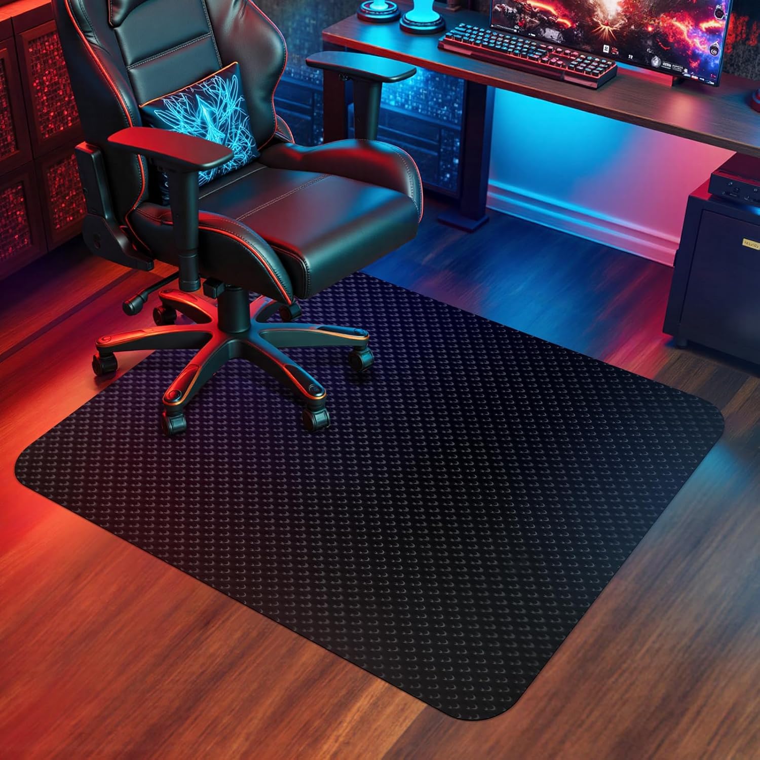 Vicwe Gaming Chair Mat for Hard Floor, 48in x 36in Protector