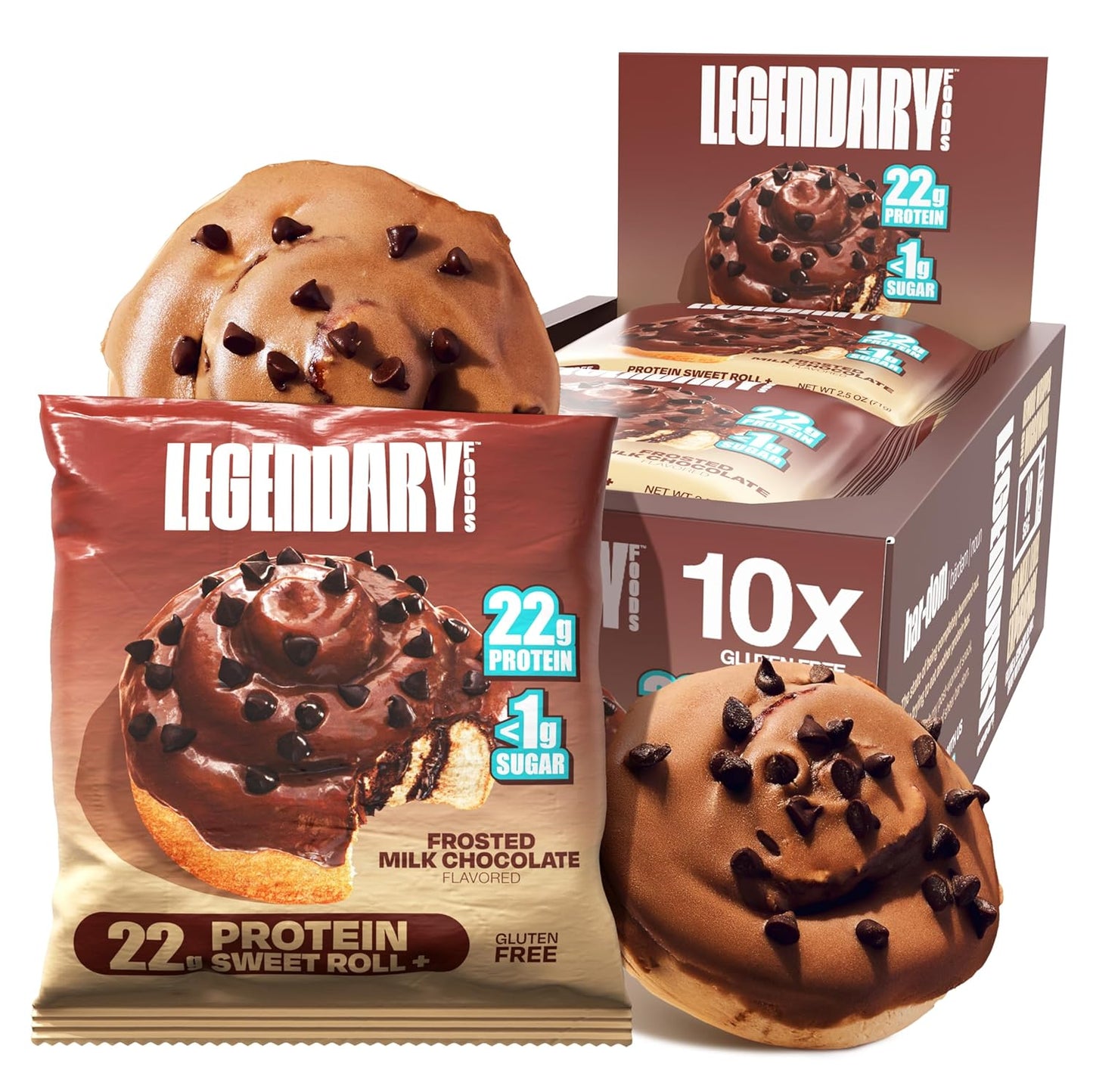 Legendary Foods Cinnamon Roll Protein Bars for Healthy Snacking