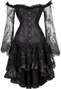 Kranchungel Victorian Off Shoulder Overbust Corset with Skirt
