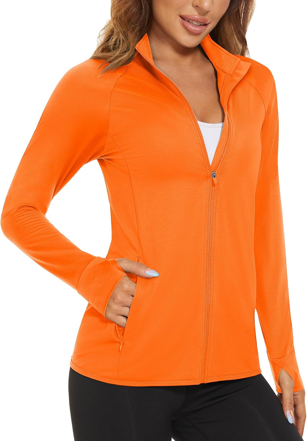 MAGCOMSEN Women's Lightweight Athletic Jacket for Sun Protection