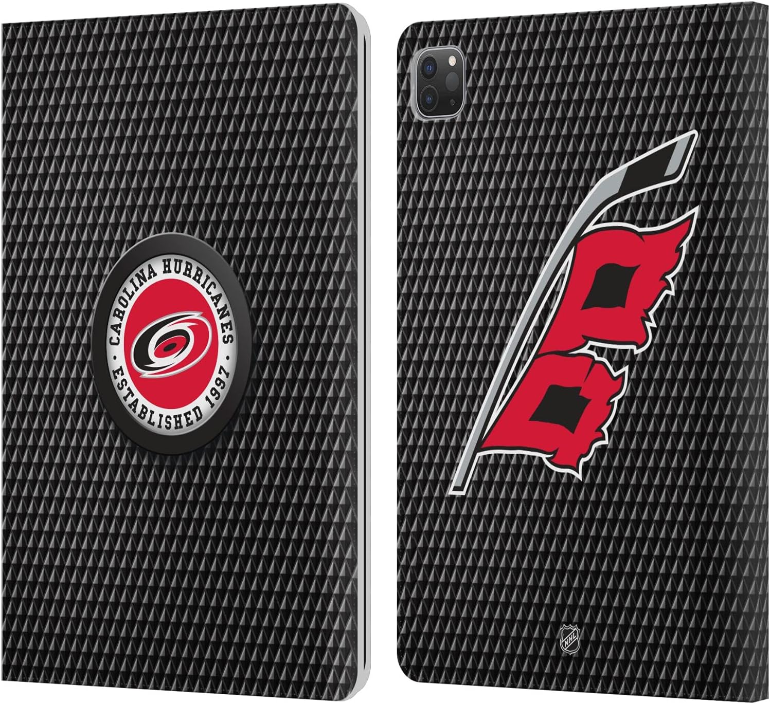 NHL Puck Texture Leather Wallet Case for iPad Pro 11 2020/2021