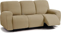 ULTICOR Jacquard 8-Pieces Recliner Sofa Cover for 3 Seater - Soft Fit