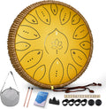 Steel Tongue Drum 13 in 15 Notes C Major - Soothing, Extended Range