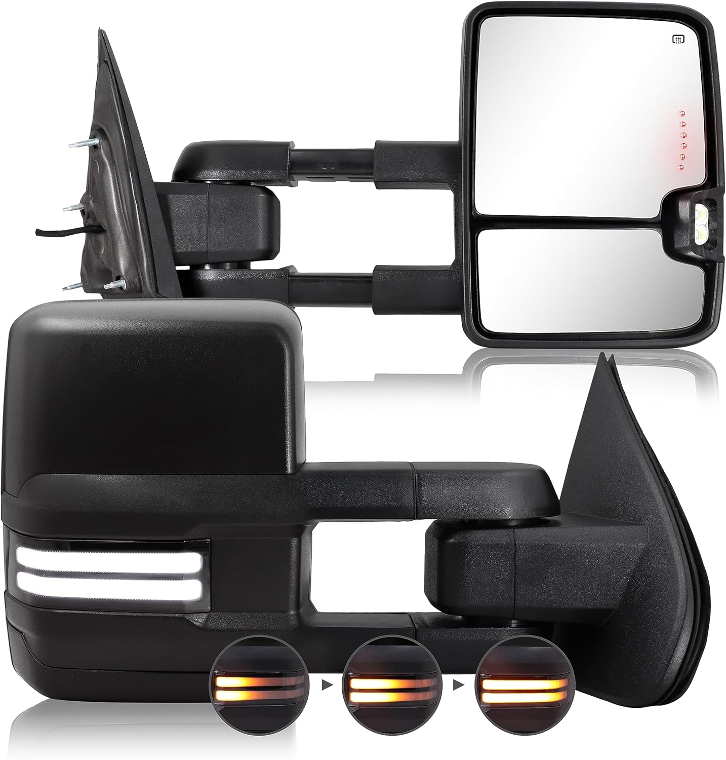 Switchback Towing Mirror for Silverado Sierra - 2014-2019 Fit
