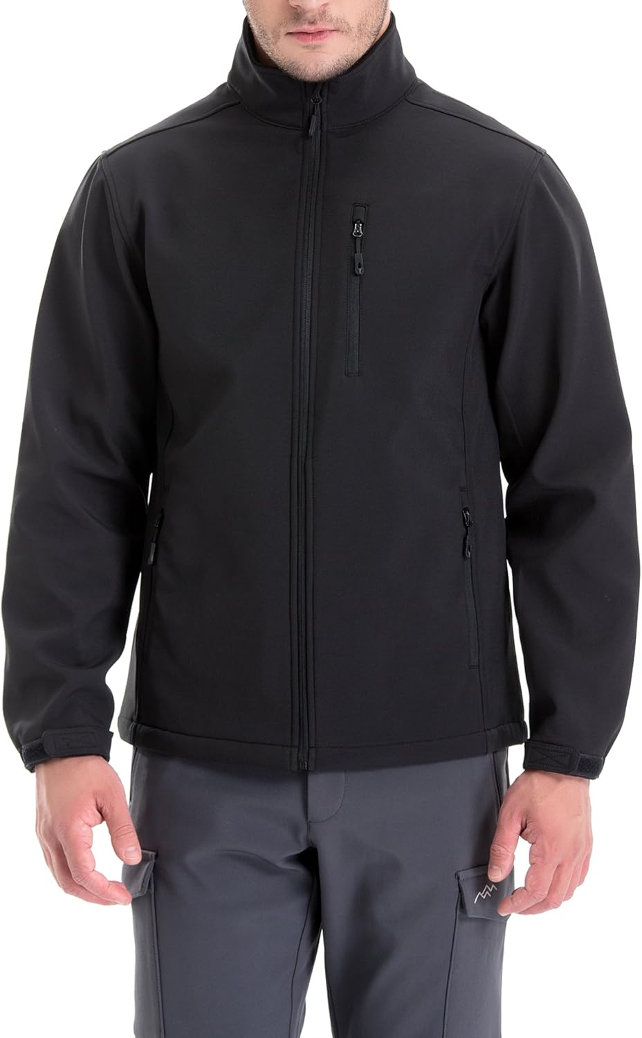Men's Softshell Jacket Fleece Lined Windbreaker for Winter