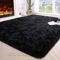 Noahas Fluffy Bedroom Rug Carpet 5.3x7.5 ft - Plush Shaggy Area Rug
