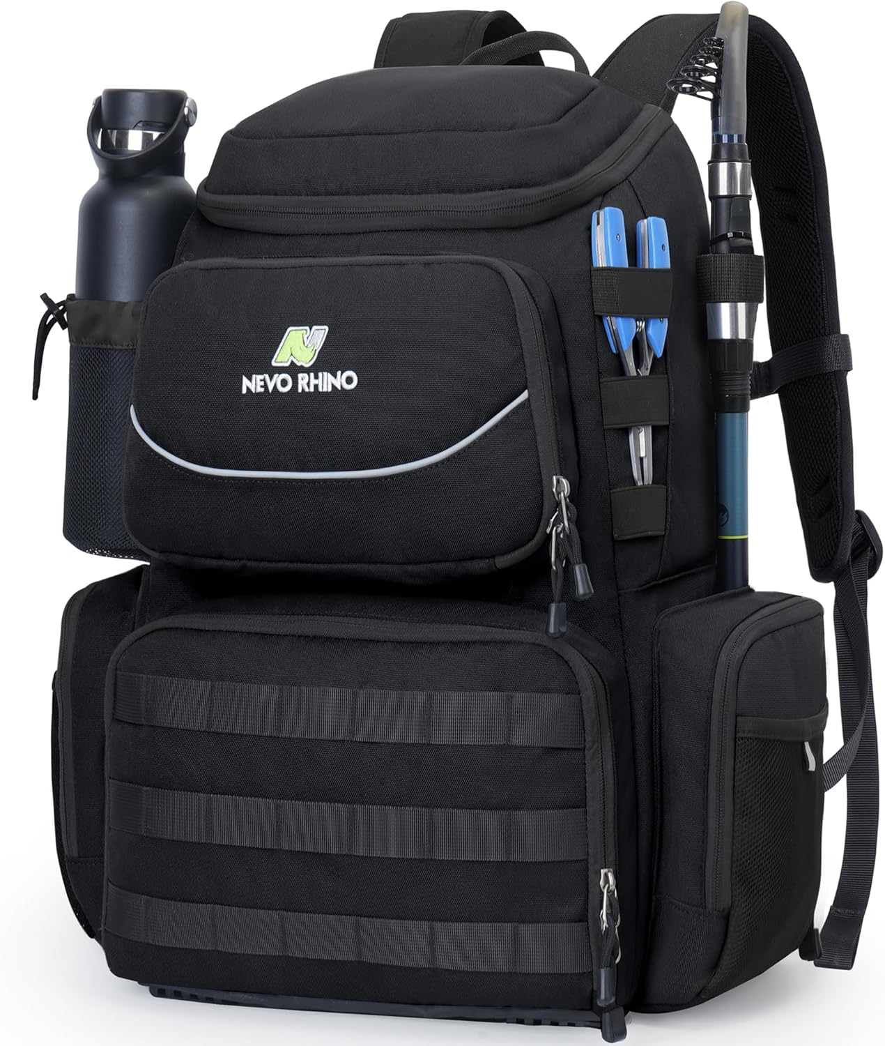 N NEVO RHINO 40L Fishing Tackle Backpack with Rod Holders