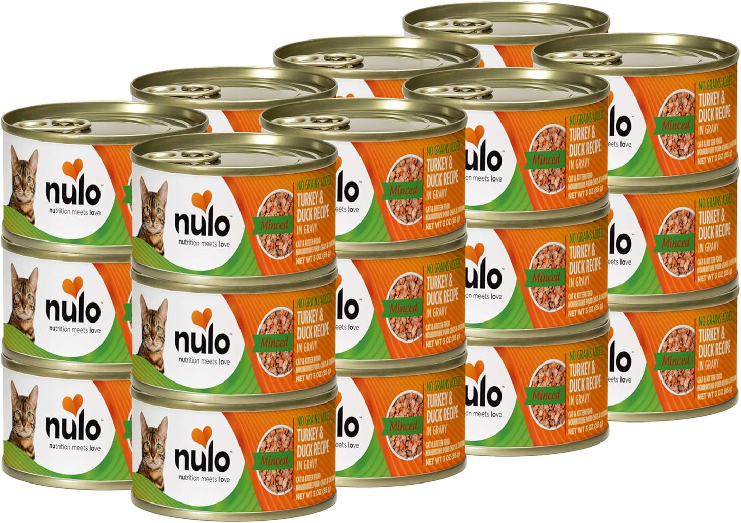 Nulo Turkey & Duck Grain-Free Minced Wet Cat Food, 24 Pack