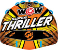 WOW Sports Thriller Towable Deck Tube for Boating Adults - Large 2-4