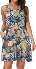 HAOMEILI Women's Summer Casual Swing T-Shirt Dresses with Pockets