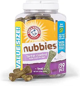 Nubbies Dental Treats for Dogs - Fight Bad Breath & Tartar
