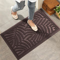 Front Door Mat Coffee - Absorbent Indoor Outdoor Welcome Mat