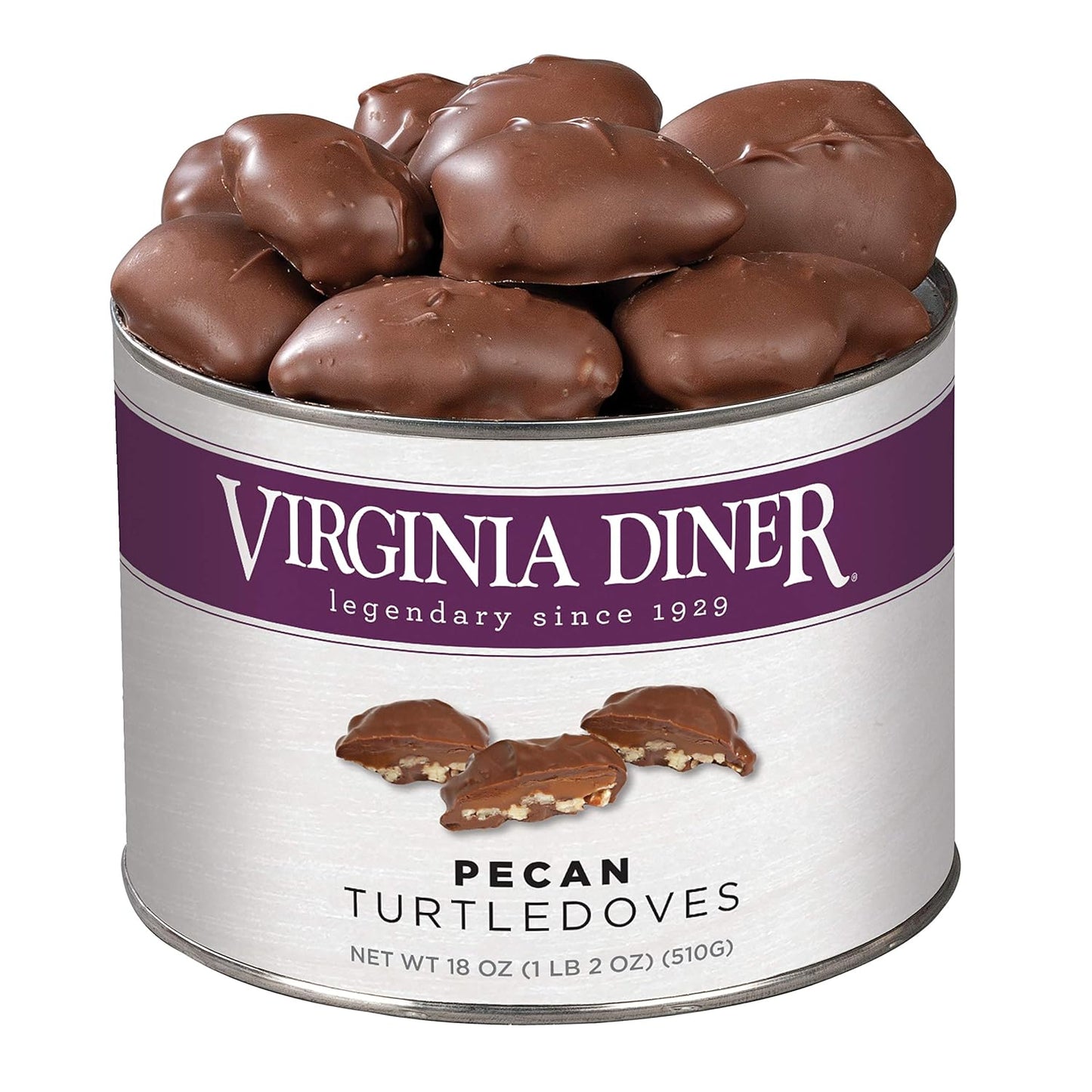 Virginia Diner Chocolate Pecan Turtledoves Candy Clusters