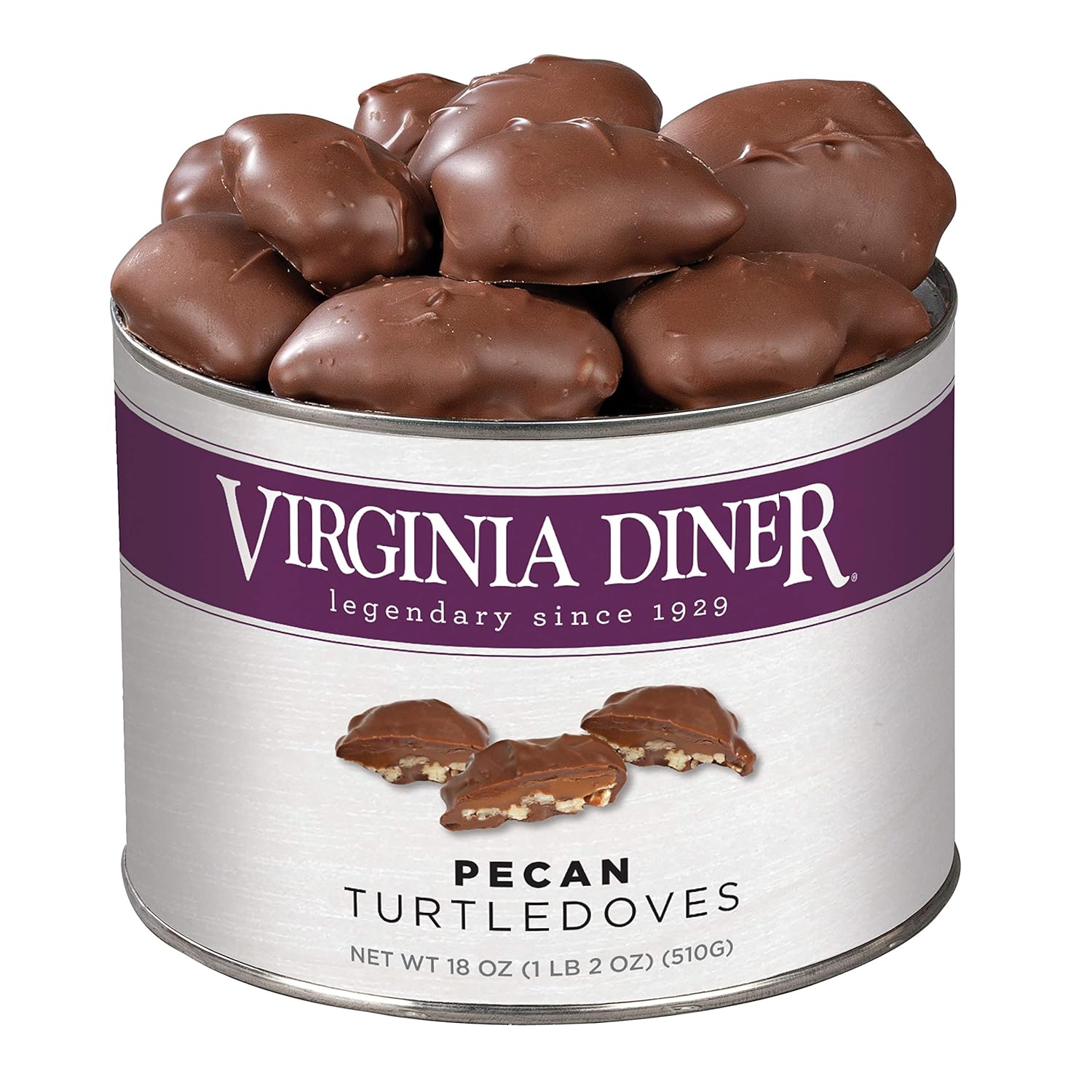Virginia Diner Chocolate Pecan Turtledoves Candy Clusters