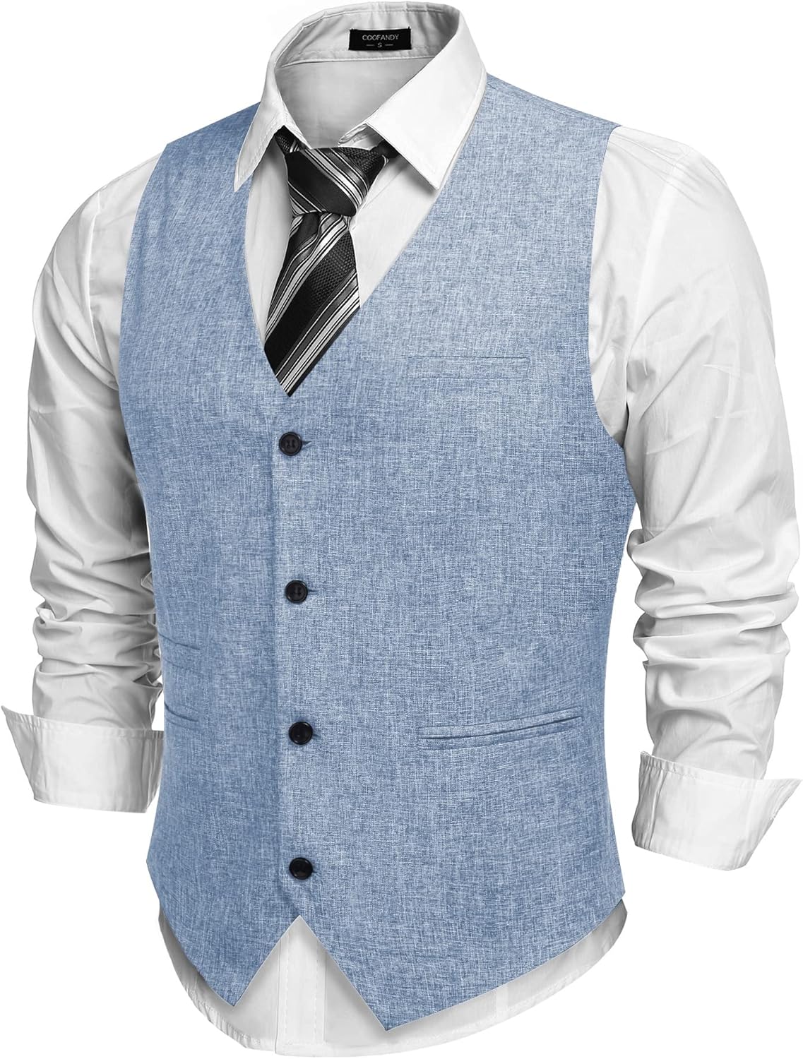 COOFANDY Men's Casual Business Vests for Stylish Elegance