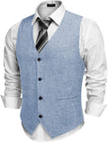 COOFANDY Men's Casual Business Vest Slim Fit Waistcoat (Style 6478)
