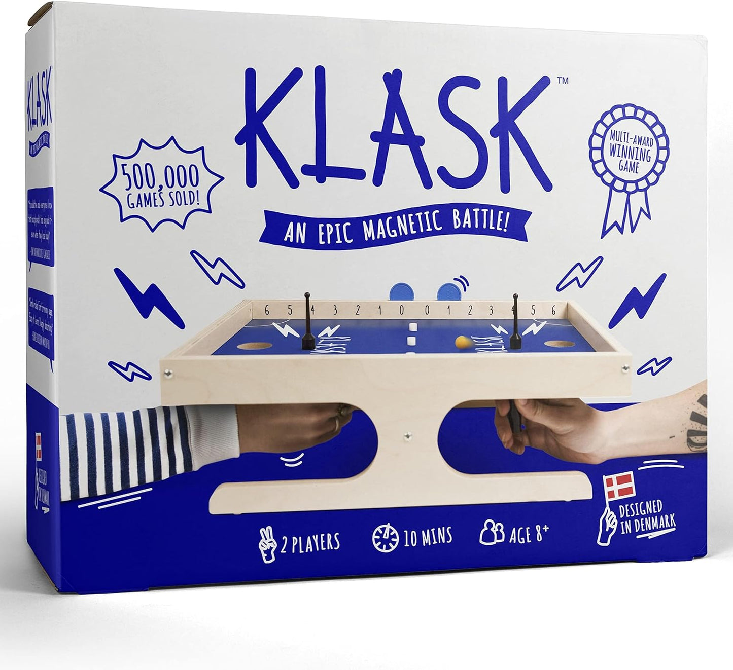 KLASK Magnetic Party Game: Fun for All Ages, Fast-Paced Action